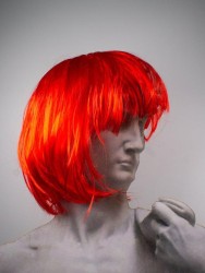 Парик карнавальный "Fancy chic", red (25 см)