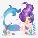 Алмазная мозаика картина стразами "Русалочка 3", 15х20 см