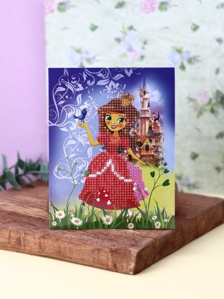 Алмазная мозаика "Принцесса", 14*18 см 