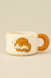 Кружка «Cat loves baking», burger (450 ml)
