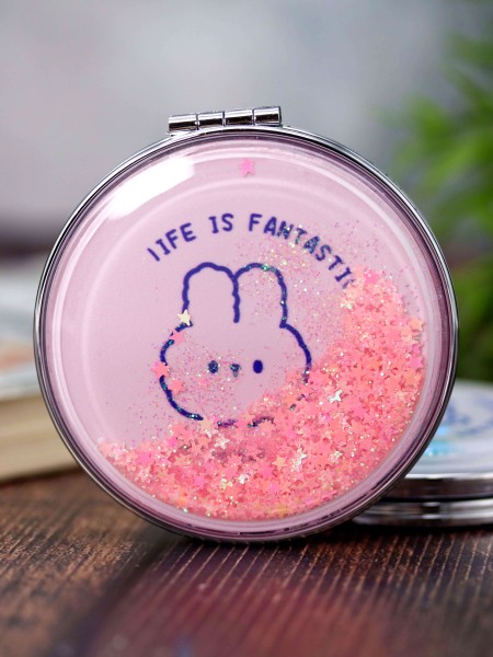 Зеркало "Head rabbit", pink 