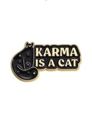 Значок "Karma is a cat"