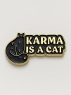 Значок "Karma is a cat"