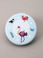 Зеркало "Bird circle", blue