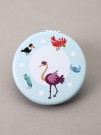 Зеркало "Bird circle", blue