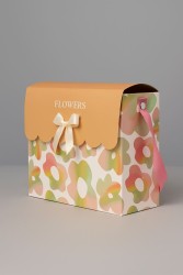 Пакет подарочный «Flower bag», orange (24.5*19.5*9.5)
