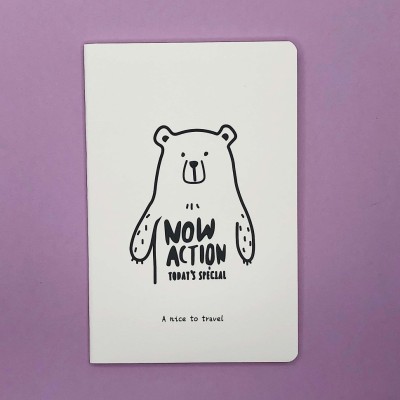Тетрадь "Bear now action"