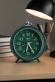 Часы-будильник «Loft», green (15,5х15,5 см)