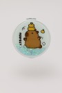 Зеркало шейкер раскладное "Capybara", голубое, 7*7 см
