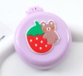 Расческа раскладная с зеркалом  "Strawberry bear folding", purple