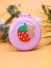 Расческа раскладная с зеркалом  "Strawberry bear folding", purple