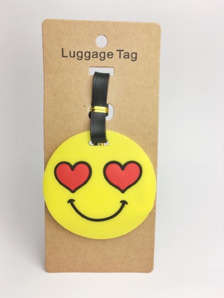 Бирка для багажа "Emoji love" 