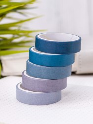 Набор декоративного скотча "Intensive tone", blue, mix
