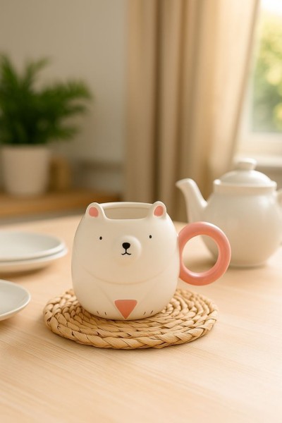 Кружка «Honey bear», white (560 ml) 