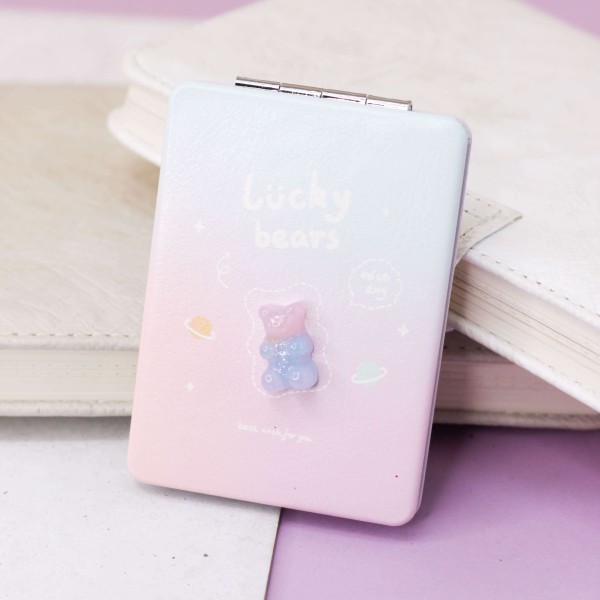 Зеркало "Lucky bears", blue-pink 