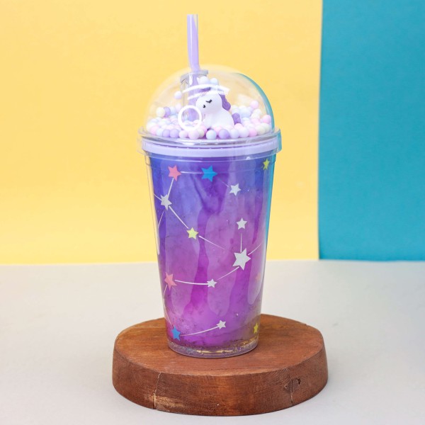Тамблер "Unicorn star", purple (450 ml) 