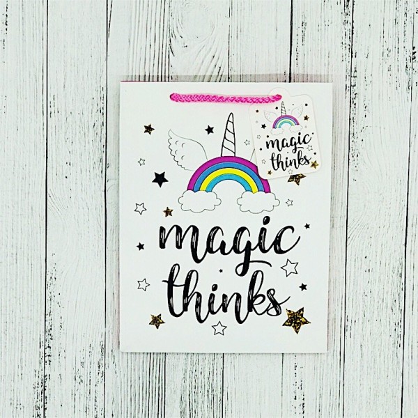 Пакет подарочный "Magic thinks",S 