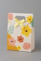 Пакет подарочный (XS) "Big flowers", yellow (12x6x16)