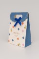 Пакет подарочный (XS) "Colorful diamonds", white (12x6x16)