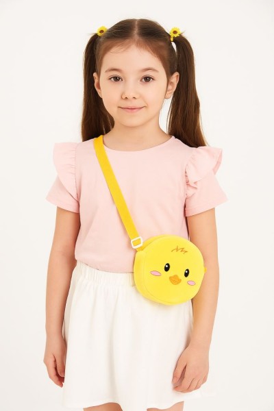 Сумочка плюшевая "Little duck", yellow (15*13 см) 