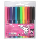 Фломастеры на водной основе "Hello Kitty and Friends", 12 цветов
