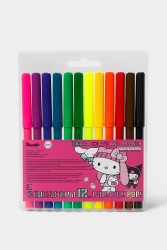 Фломастеры на водной основе "Hello Kitty and Friends", 12 цветов