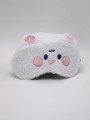 Маска для сна гелевая "Curly friends", white