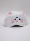 Маска для сна гелевая "Curly friends", white