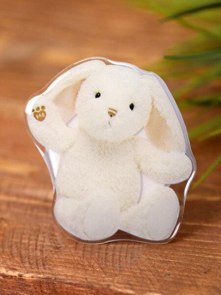 Попсокет "Plush bunny", white 