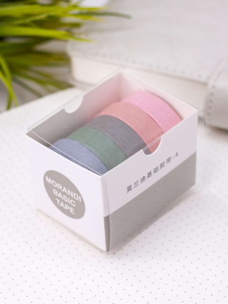 Набор декоративного скотча "Intensive tone", pink-green, mix 
