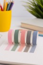 Набор декоративного скотча "Intensive tone", pink-green, mix