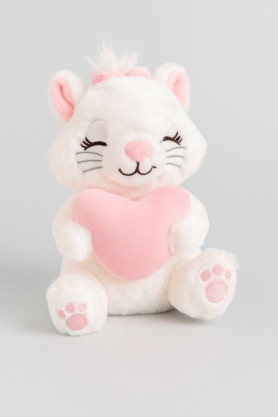 Мягкая игрушка "Kitty heart", white, 19 см 