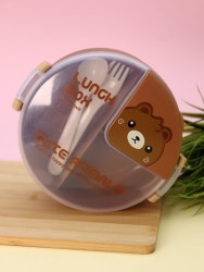 Ланчбокс «Cute animals», brown (1000 ml)