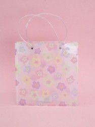Пакет подарочный прозрачный «Flowers from film», small multi-colored (22*21,5*10)