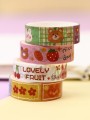 Набор декоративного скотча "Cute cartoon Eat", white