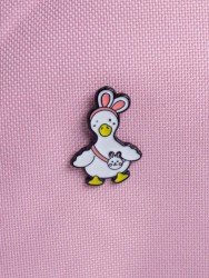 Значок металлический iLikeGift "Duck-bunny"