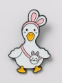 Значок металлический iLikeGift "Duck-bunny"