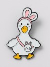 Значок металлический iLikeGift "Duck-bunny"