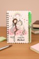 Блокнот с ручкой "Русалка" mix, 10*14 см
