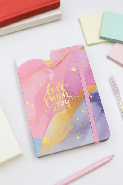 Блокнот (А5) "Love what you do", pink (14.5*21) 