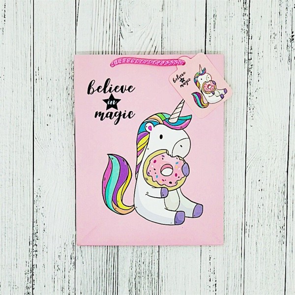 Пакет подарочный "Believe in magic",S 