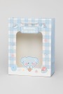 Пакет подарочный (M) "Lovely animals, plaid", blue (33*25*12)