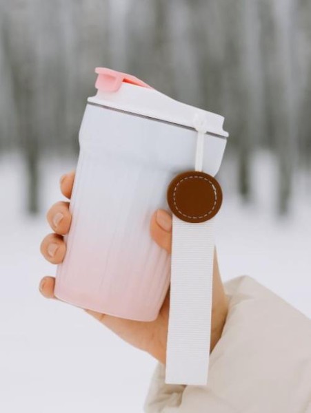 Термокружка "Lovely day", pink (380 ml) 