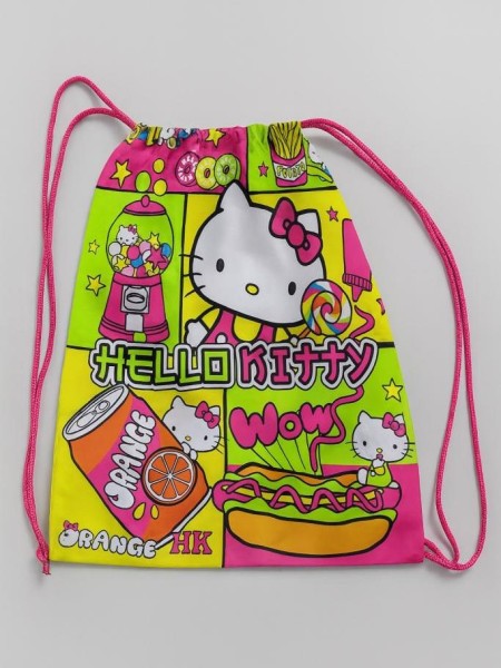 Мешок для обуви "Hello Kitty", 1 отделение, 33*42 см, полиэстер, 210 ден 