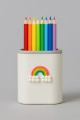 Органайзер для канцелярских принадлежностей "Rainbow", white