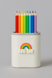 Органайзер для канцелярских принадлежностей "Rainbow", white