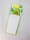 Магнитный блок для записей с карандашом «Let's eat avocado», green, 10х27 см