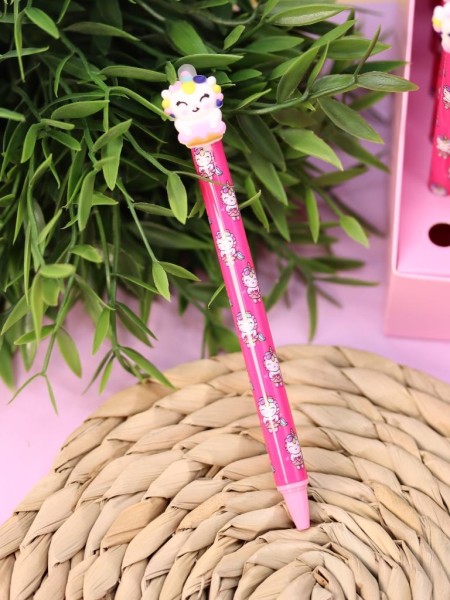 Ручка пиши-стирай "Cute unicorn", fuchsia 