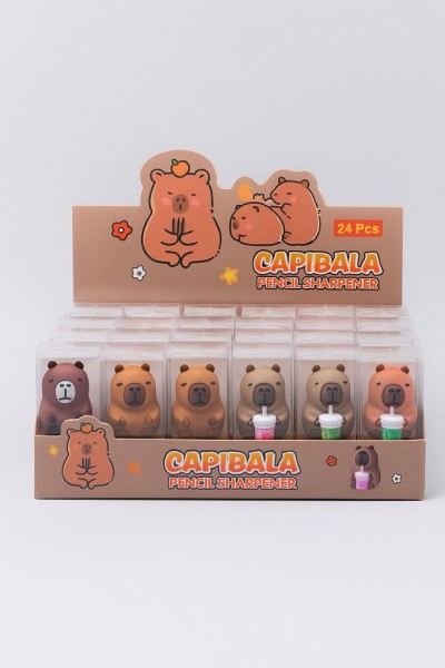 Точилка для карандашей "Different capybara", mix, шоу-бокс 24 шт. 