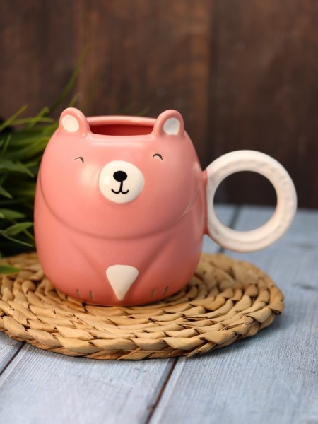 Кружка «Honey bear», pink (560 ml) 